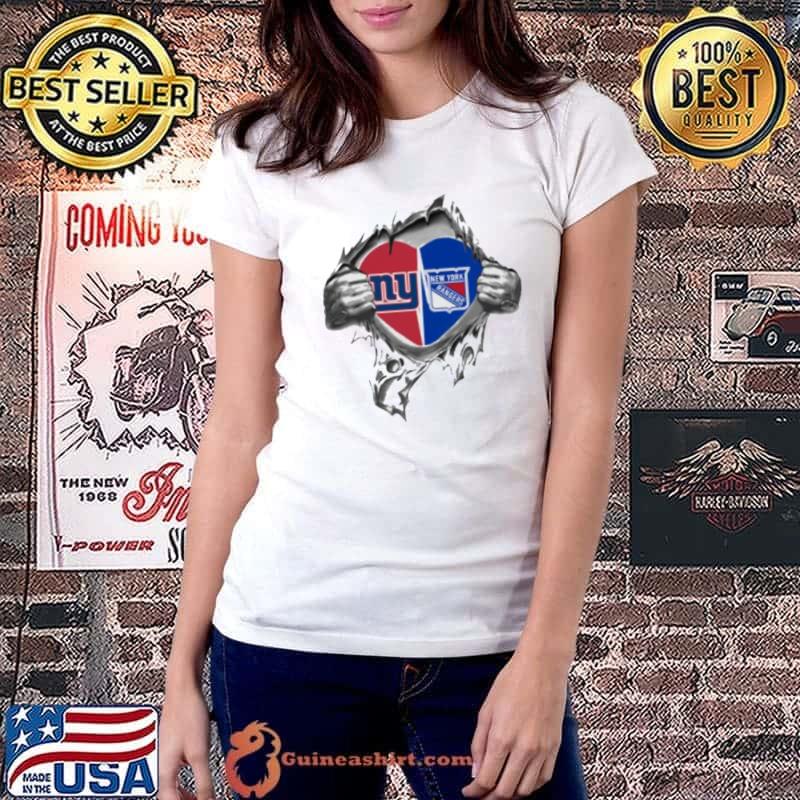 Official Blood Inside Me New York Giants And New York Mets 2023 shirt,Sweater,  Hoodie, And Long Sleeved, Ladies, Tank Top