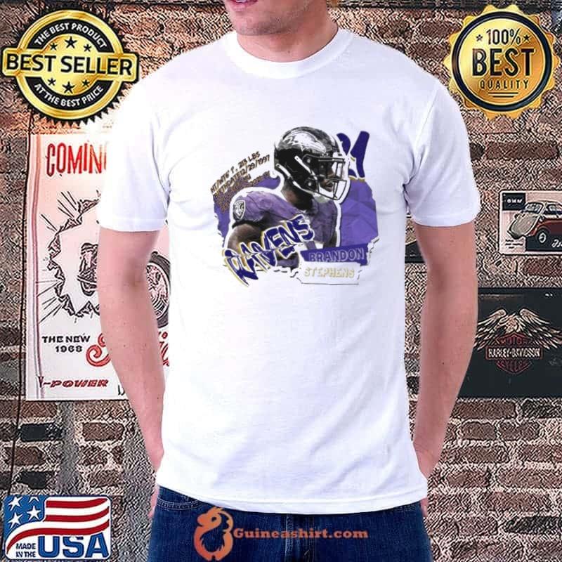 Brandon Stephens Football Paper Baltimore Ravens Shirt