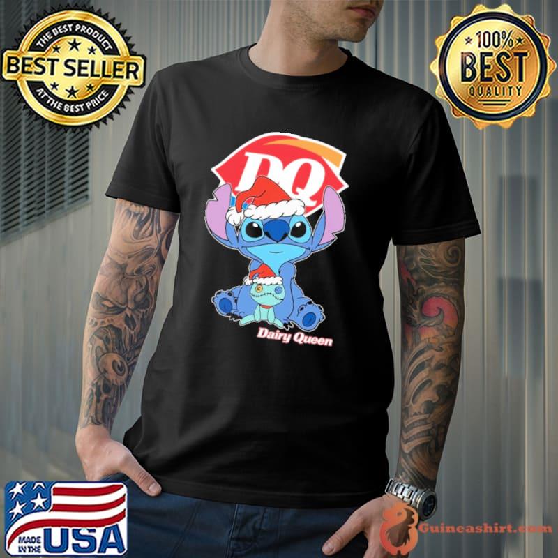 Dairy Queen Baby Stitch Santa Hat Xmas shirt