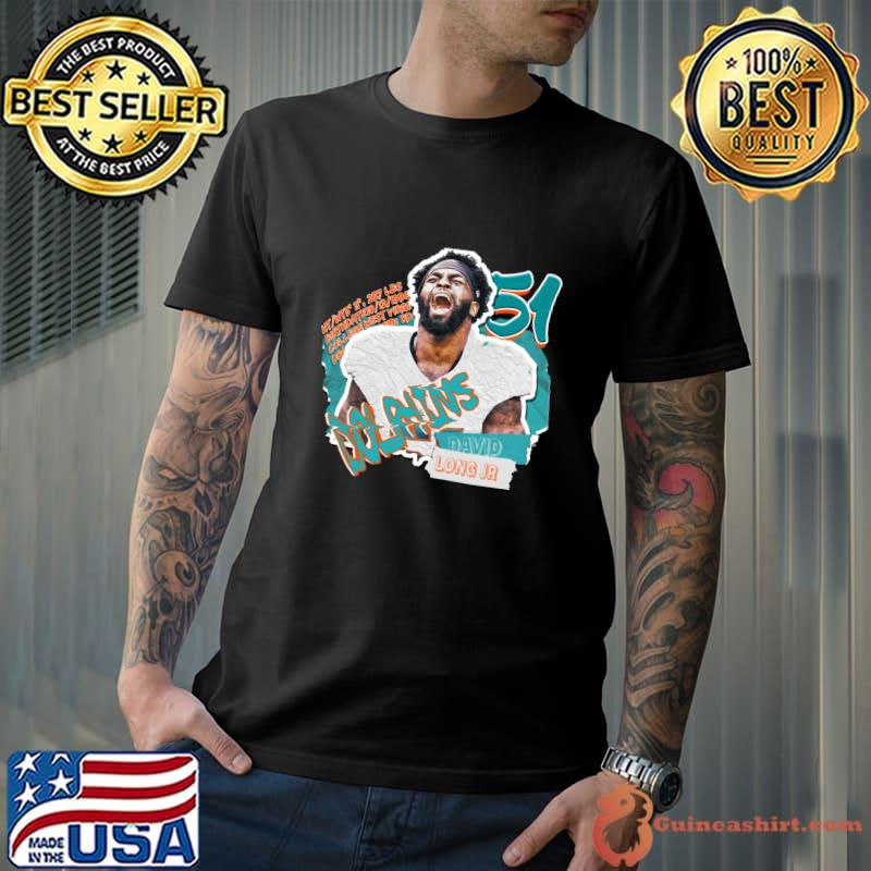 David Long Jr football linebacker for the Dolphins T-Shirt