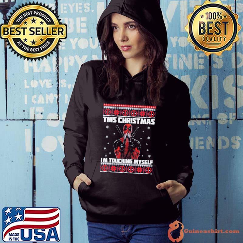 Deadpool Ugly Christmas Sweatshirt I’m Touching Myself Shirt Hoodie