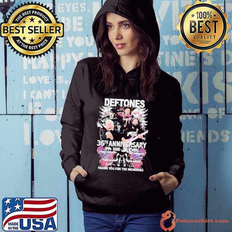 Deftones 36th Anniversary 1988 – 2024 Thank You For The Memories Shirt Hoodie
