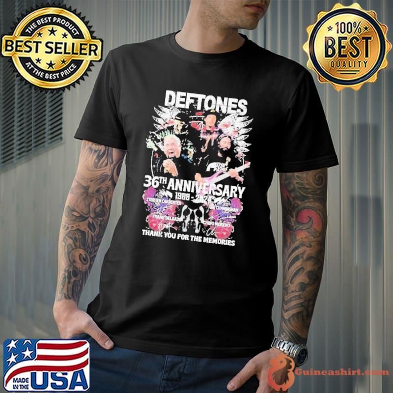 Deftones 36th Anniversary 1988 – 2024 Thank You For The Memories Shirt