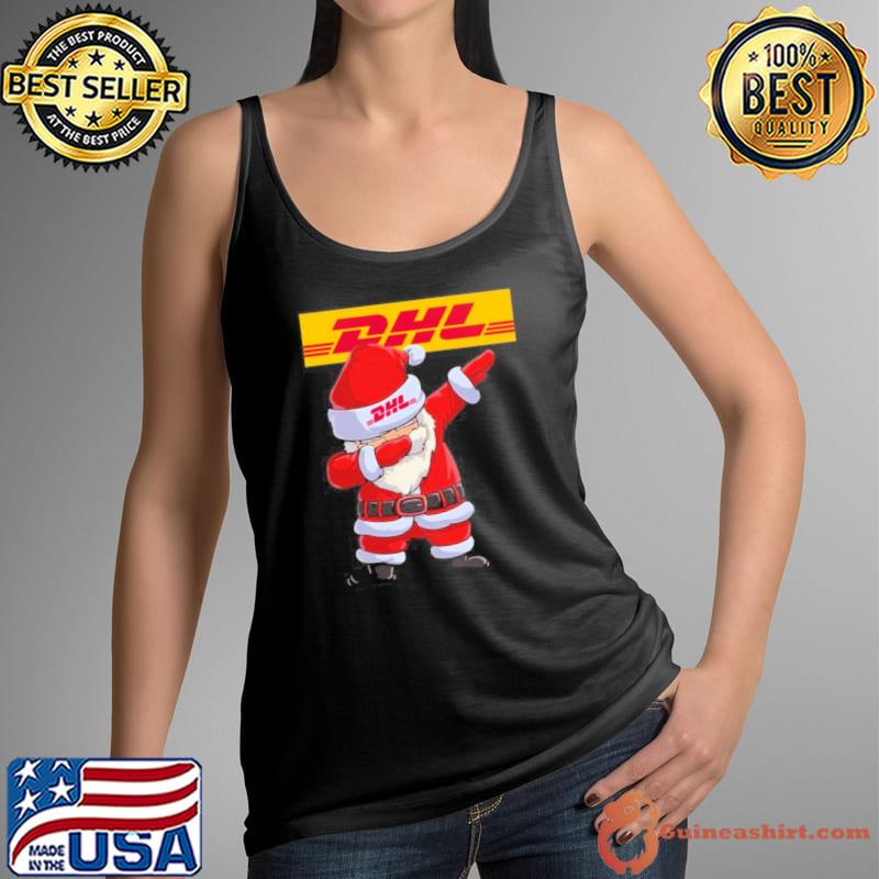 Dhl symbol santa claus dabbing merry xmas shirt