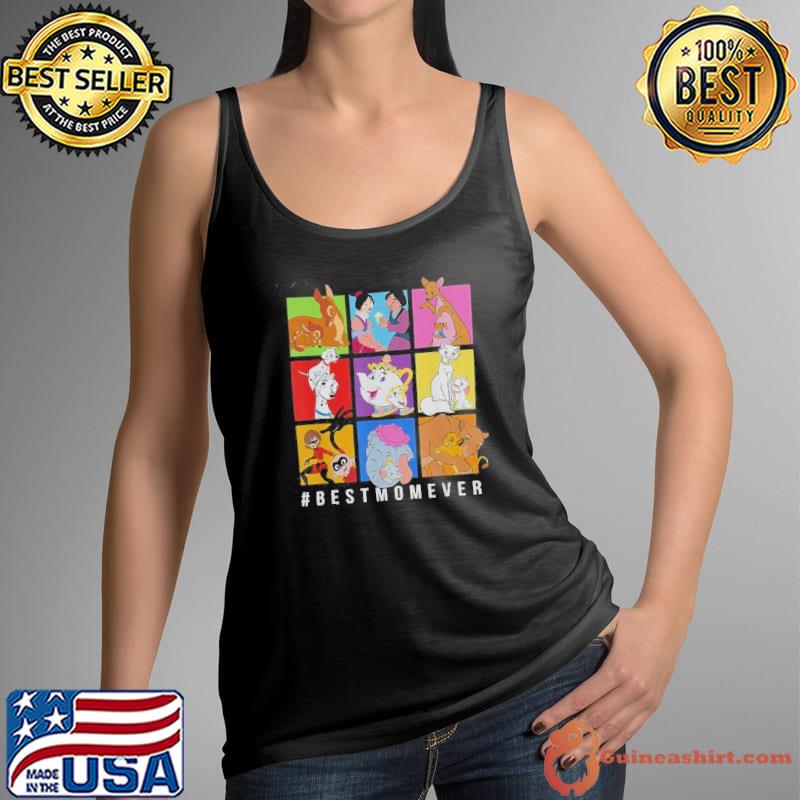 Disney Characters BestMomEver Mothers Day Shirt Tank Top
