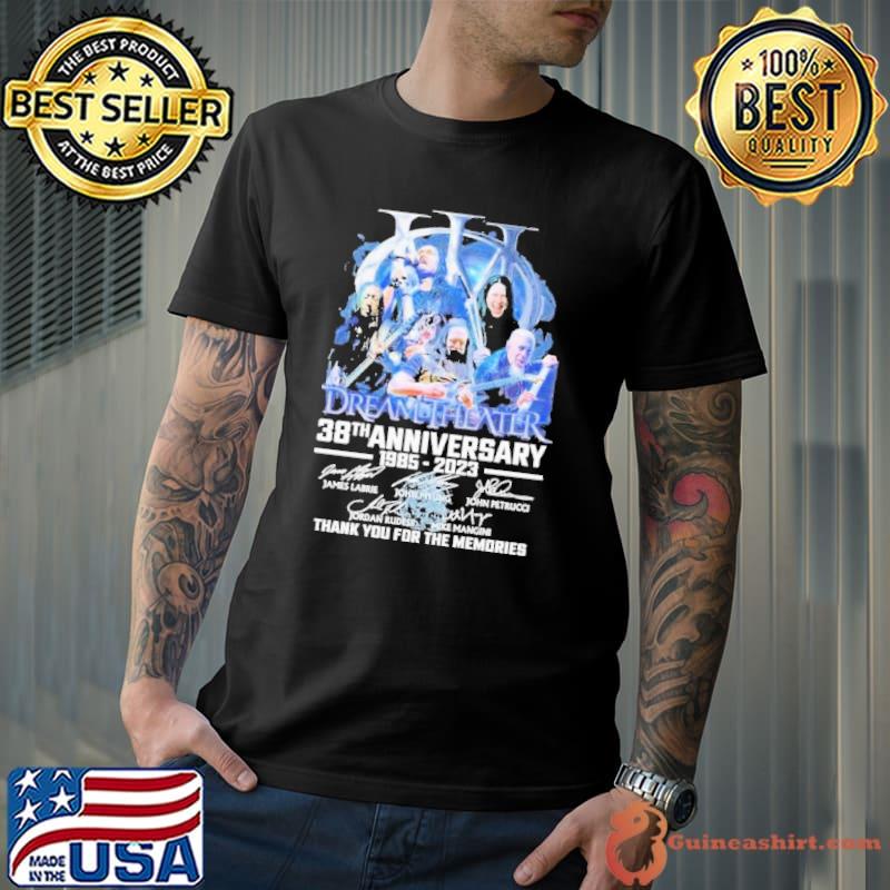 Dream Theater 38th Anniversary 1985-2023 Signatures Thank You For The Memories Shirt