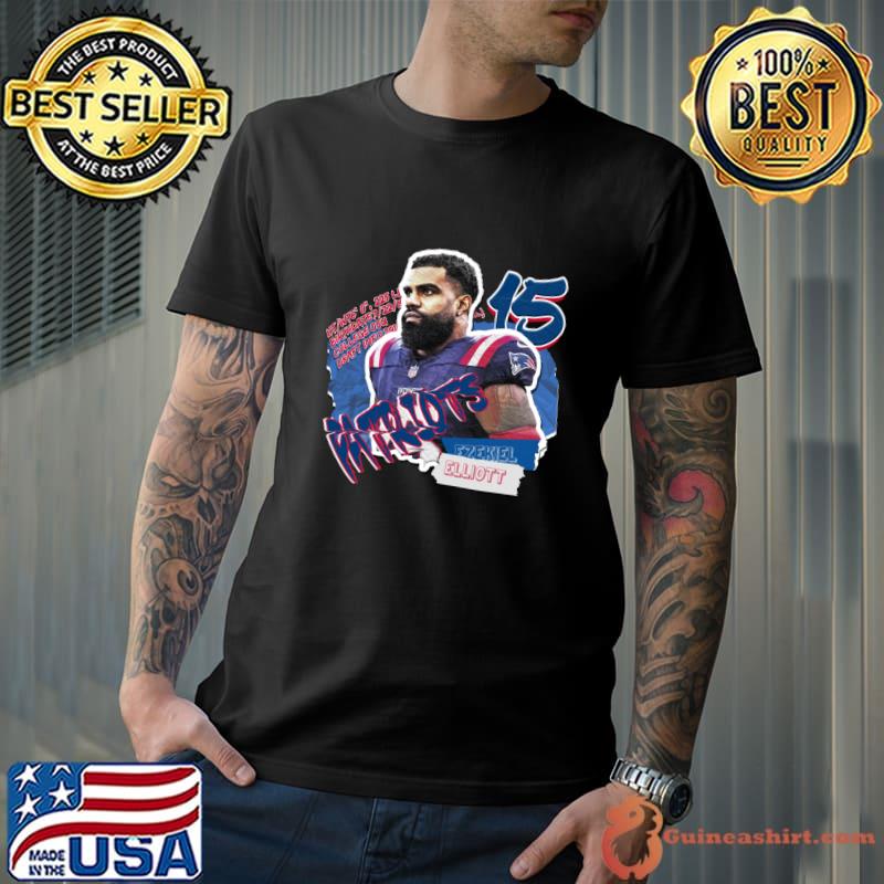 Ezekiel Elliott American Football Running Back For NL Patriots T-Shirt