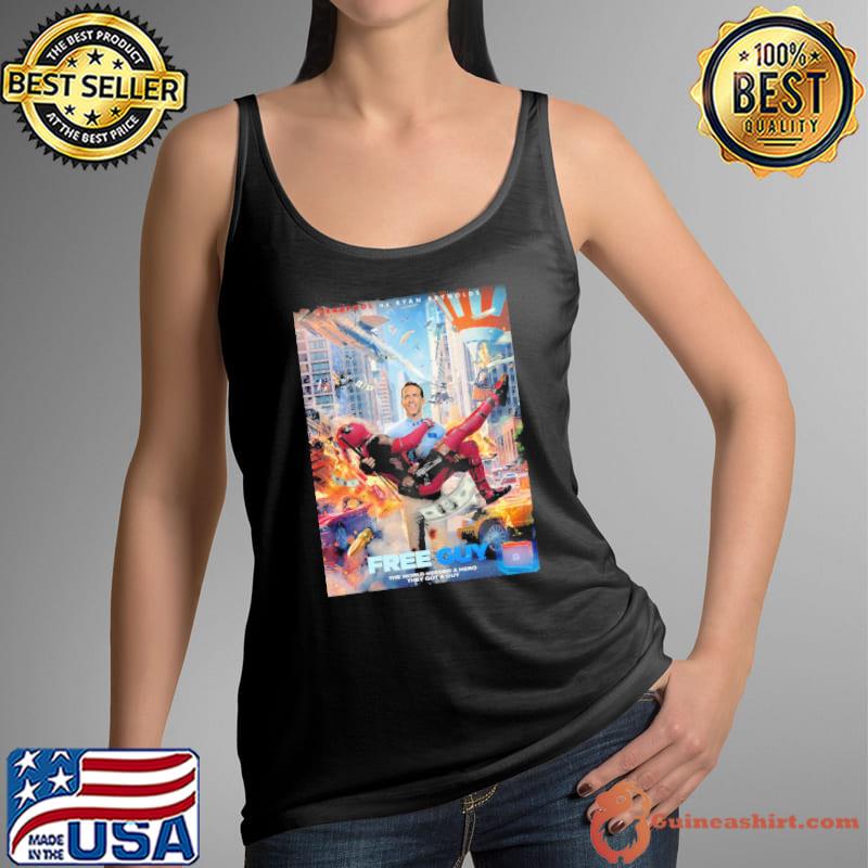 Free Guy 2021 Movie Deadpool Ryan Reynolds Shirt Tank Top