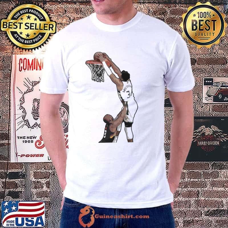Giannis Antetokounmpo Game-Winning Dunk Over Shirt