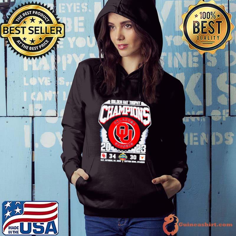 Golden hat trophy champions Oklahoma Sooners 2023 s Hoodie