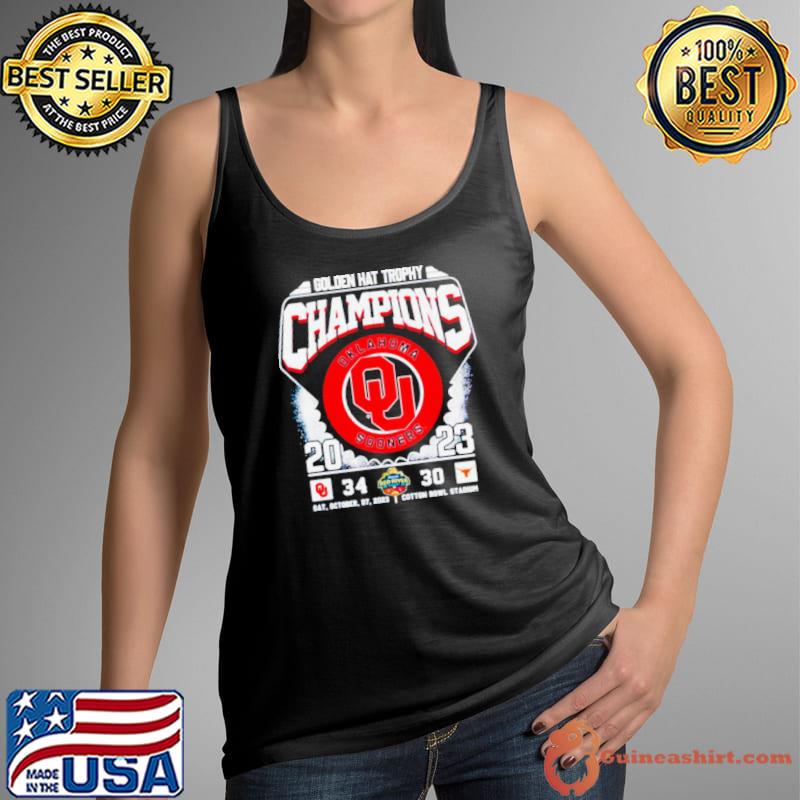 Golden hat trophy champions Oklahoma Sooners 2023 s Tank Top