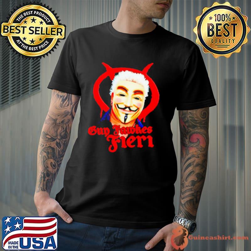 Guy fawkes fieri face shirt