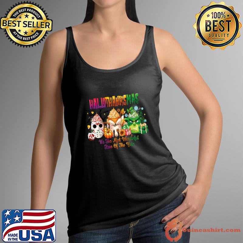Happy Hallothanksmas It's The Most Wonderful Time Of the Year T-Shirt Tank Top