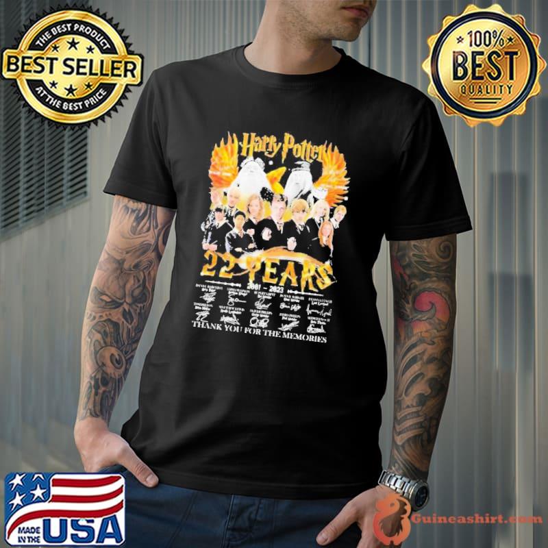 Harry Potter Richard Harris And Michael Gambon 22 Years 2001 – 2023 Thank You For The Memories SIgnatures Shirt