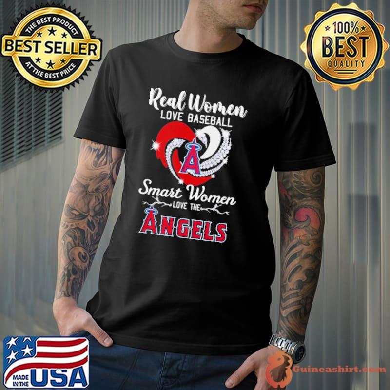 Heart Diamond Real Women Love Baseball Smart Women Love The Los Angeles  Angels 2023 shirt - Guineashirt Premium ™ LLC