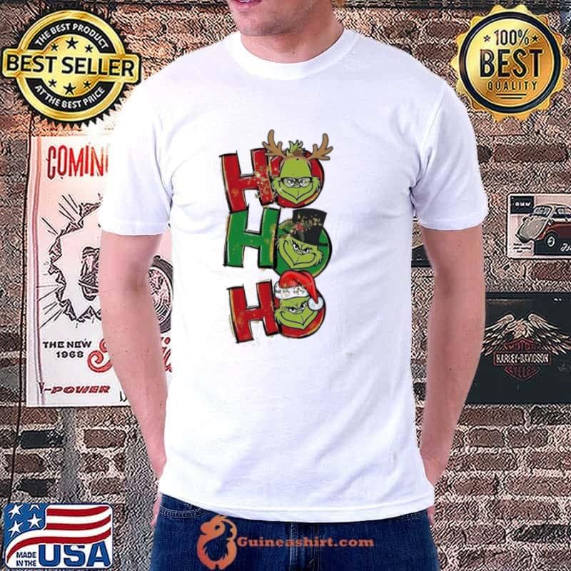 Hohoho Handrawing Green Grinch Shirt