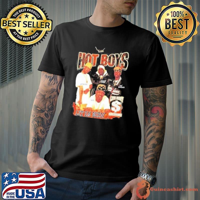 Hot Boys Let Em Burn Vintage 90s Rapper Shirt