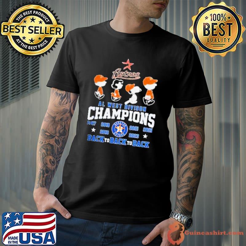 Houston Astros Al West Divison Champions Peanut Shirt