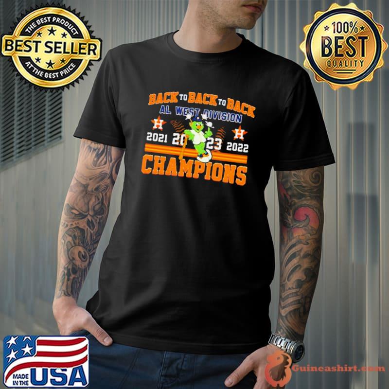 Premium houston Astros Al West Division Champions 2023 mascots T