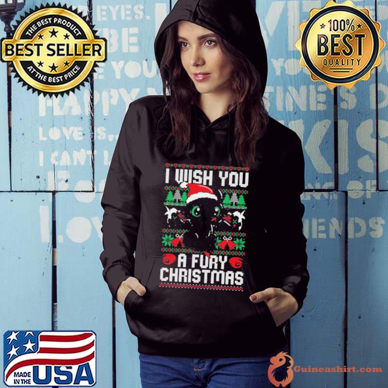 I Wish You A Fury Christmas Toothless Ugly Shirt Hoodie