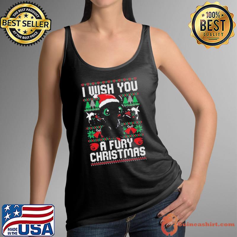 I Wish You A Fury Christmas Toothless Ugly Shirt Tank Top