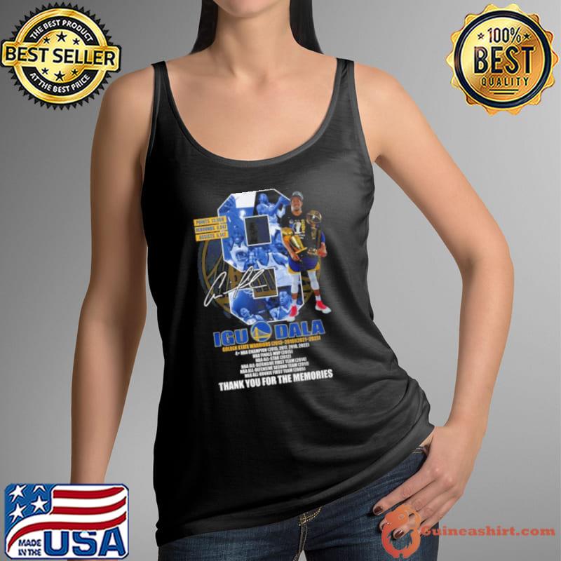 Iguodala Golden State Warriors 2013 – 2019, 2021 – 2023 Thank You For The Memories Signature Shirt