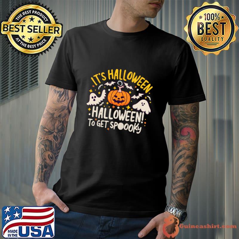 It's Halloween time to get spooky ghost pumpkin bats T-Shirt