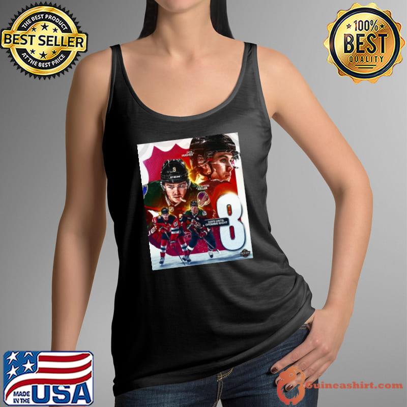 Jack Hughes 8 Days Until Opening Night Eight NHL Shirt Tank Top