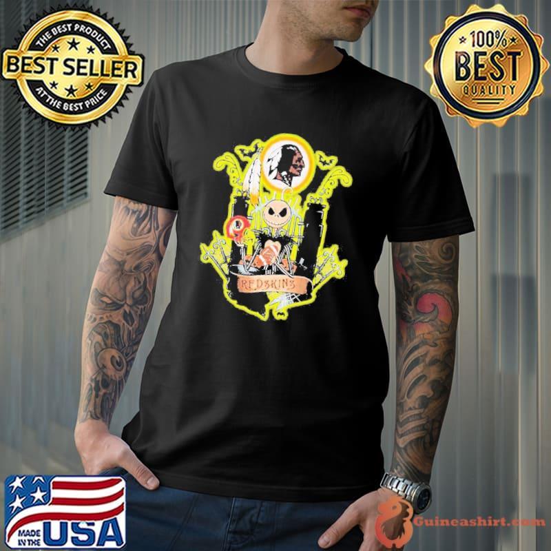 Jack Skellington Halloween Washington Redskins Fan Shirt