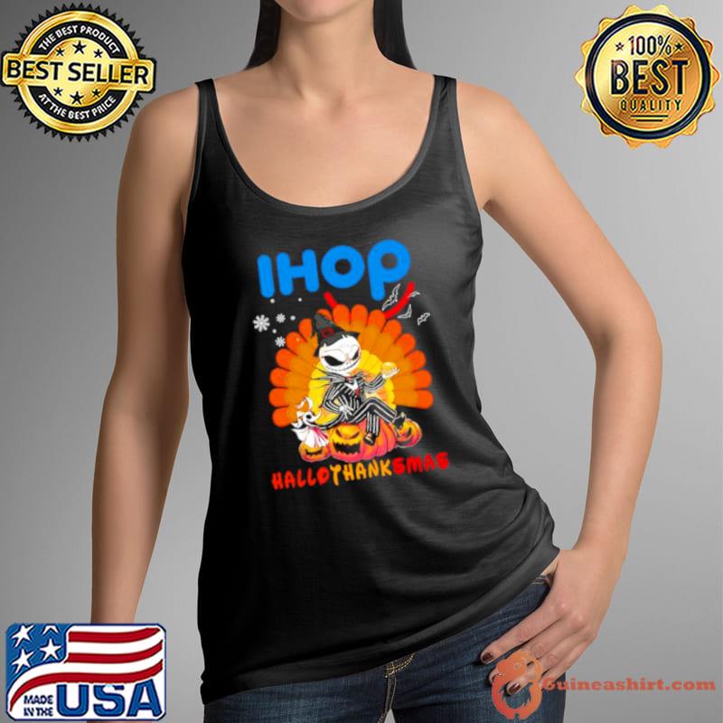 Jack Skellington Ihop HalloThanksMas Halloween s Tank Top