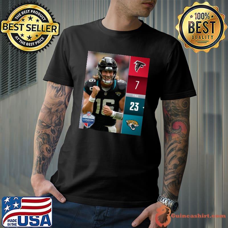 Jacksonville Jaguars 23 7 Atlanta Falcons 2023 London Game Final Score Shirt