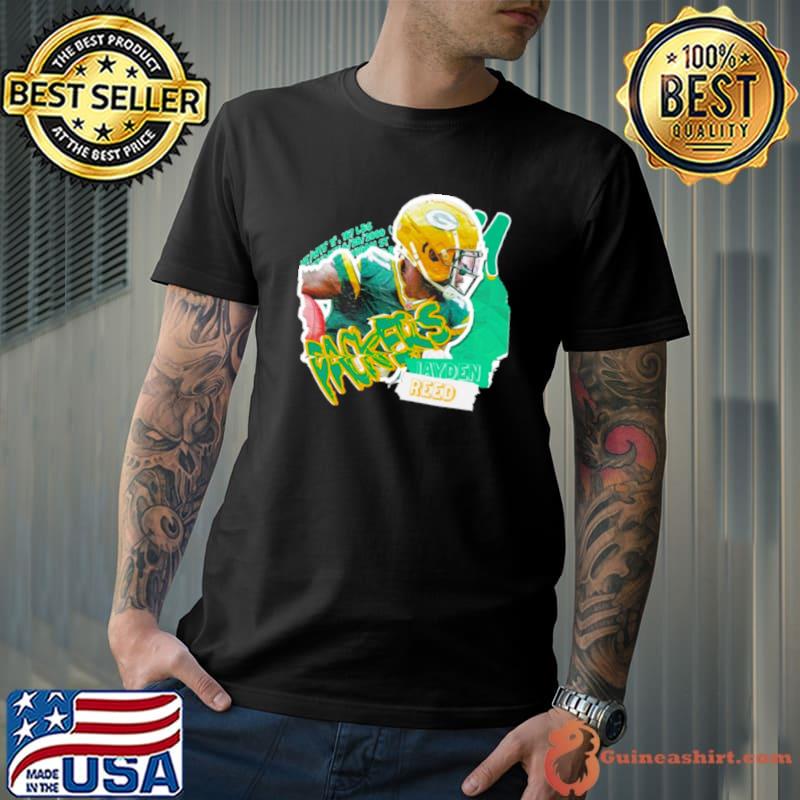 Jayden Reed Football Paper Green Bay Packers shirt