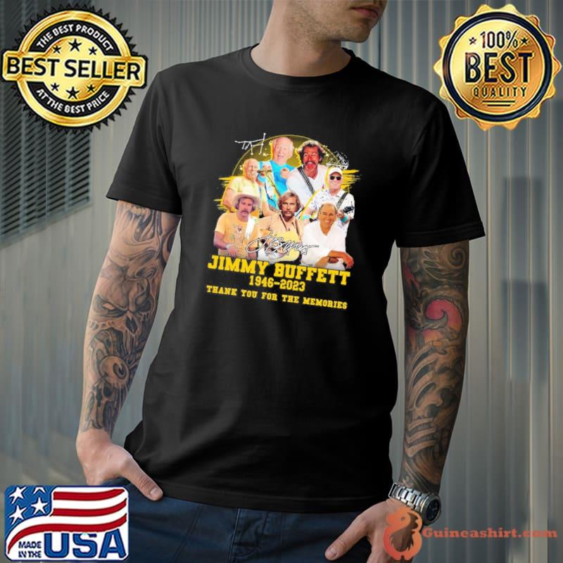 Jimmy Buffett 1946 2023 thank you for the memories signature shirt