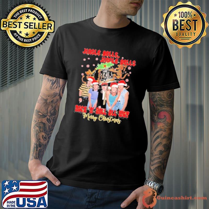 jingle bells jingle bells rock ‘n’ roll all way merry Ugly Christmas sweatshirt