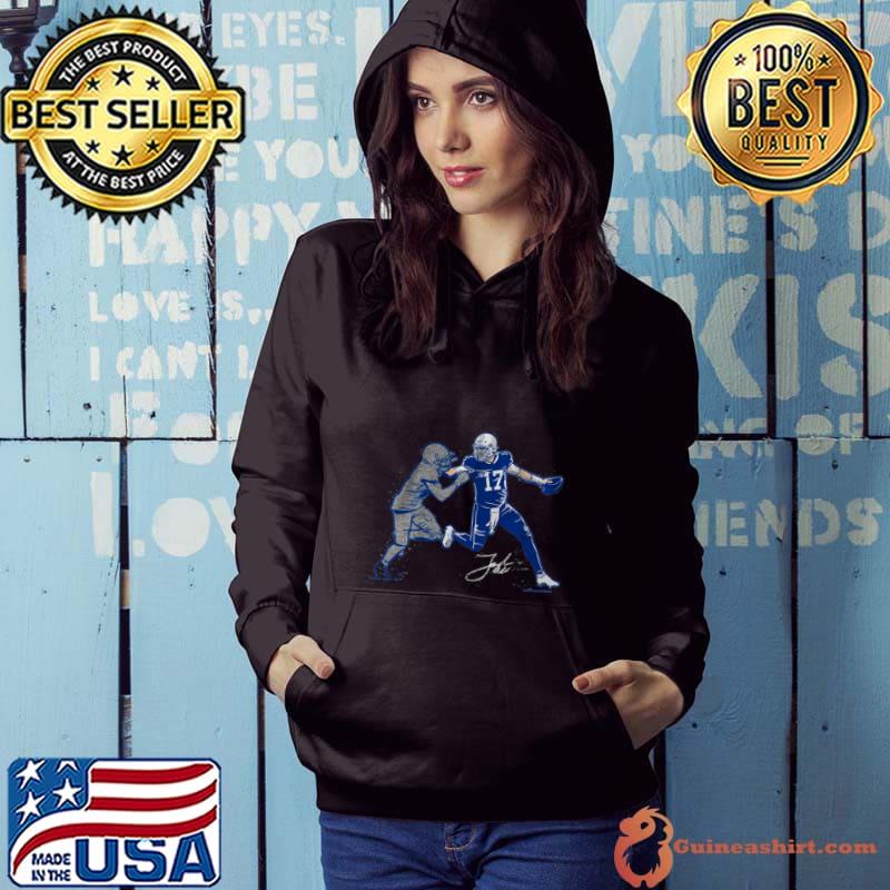 Josh Allen American football quarterback Signature Superstar Pose T-Shirt Hoodie