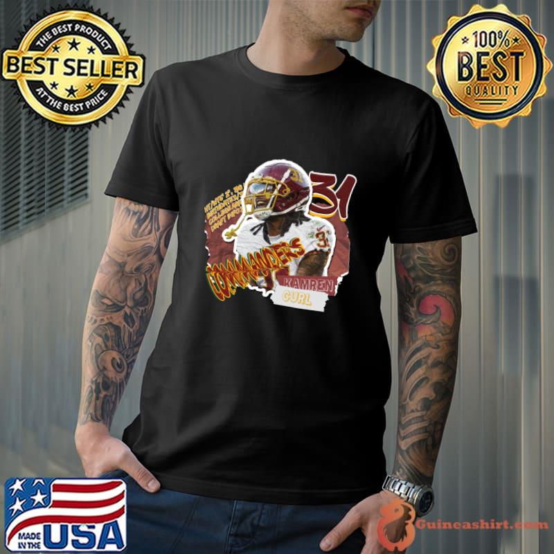 Kamren Curl American football safety for Washington Commanders T-Shirt