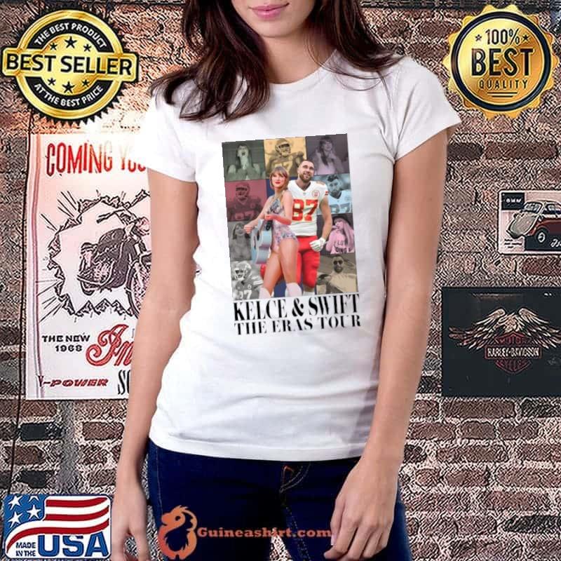 Kansas City Chiefs Kelce & Taylor The Eras Tour Shirt Ladiestee