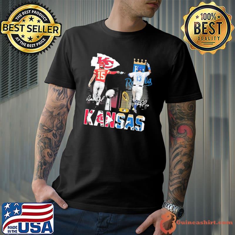 Kansas Chiefs City Patrick Mahomes And City Royals Perez City Of Champions  T Shirt - Growkoc