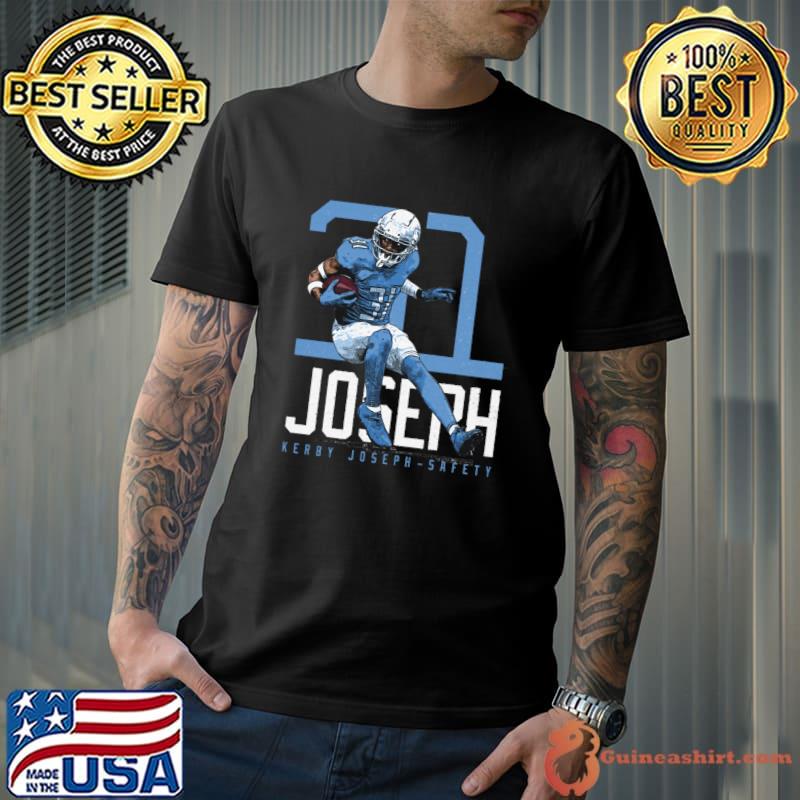 Kerby Joseph American football safety for the Detroit Lions Bold Number T-Shirt