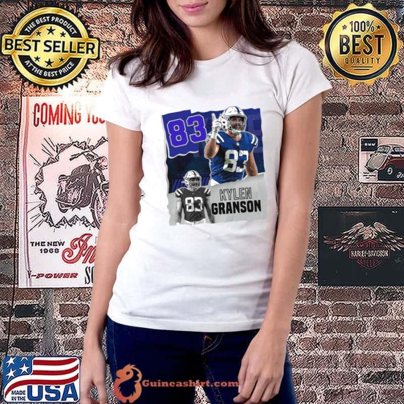Kylen Granson American football tight end indianapolis colts NFL T-Shirt Ladiestee
