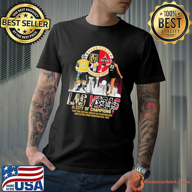 Las vegas city of champions stanley cup and wNBA champions shirt