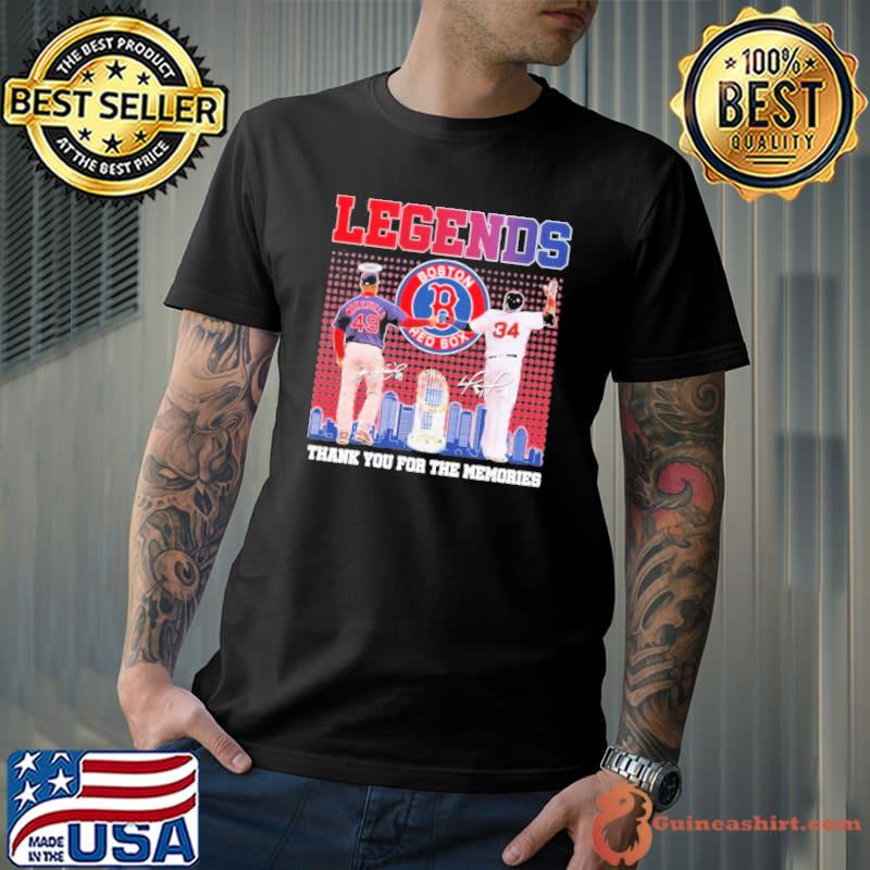 legends Boston Red Sox Thank You For The Memories Shirt