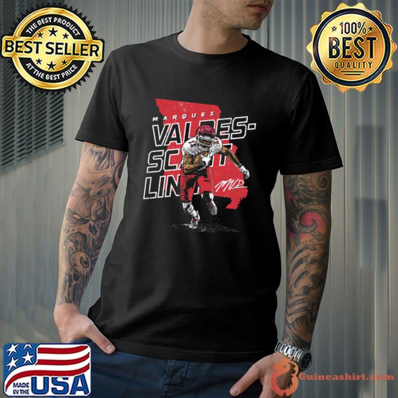 Marquez Valdes-Scantling football wide receiver Kansas City Player Map T-Shirt