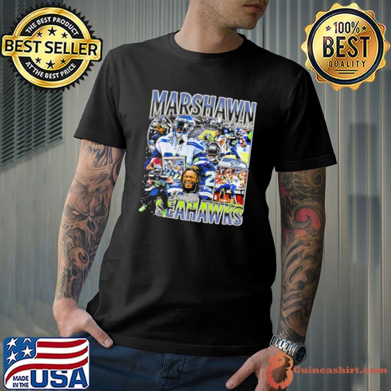 Marshawn Lynch Seattle Seahawks Football Logo Vintage 2023 Shirt