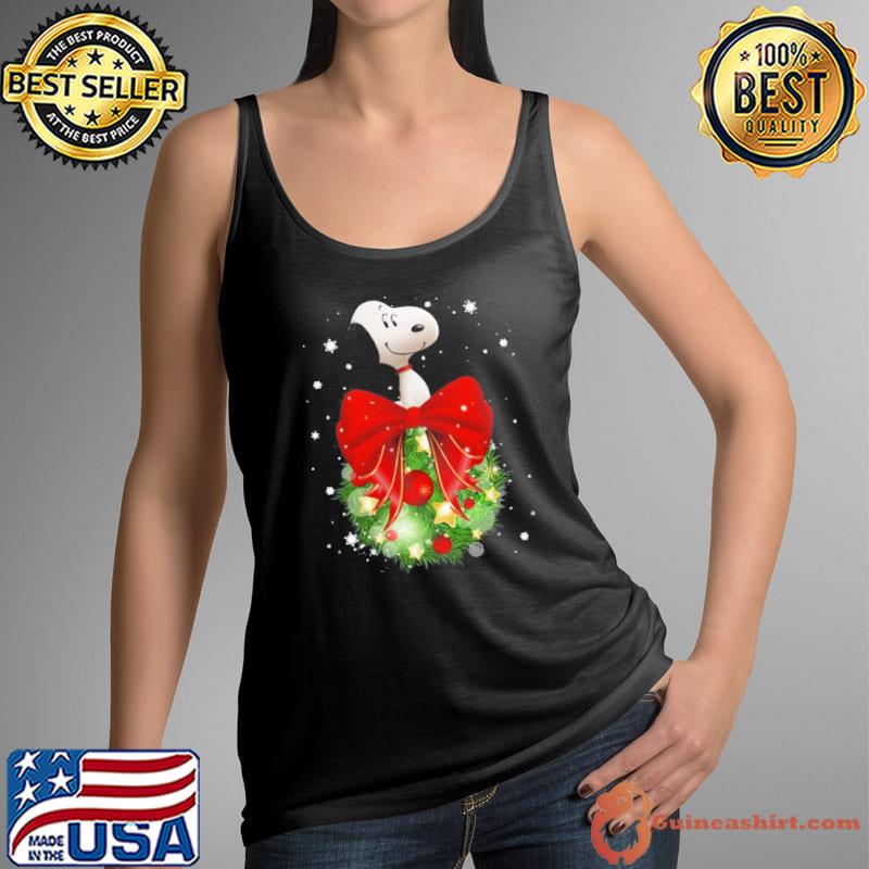 Merry Christmas Bell Lights Snoopy s Tank Top