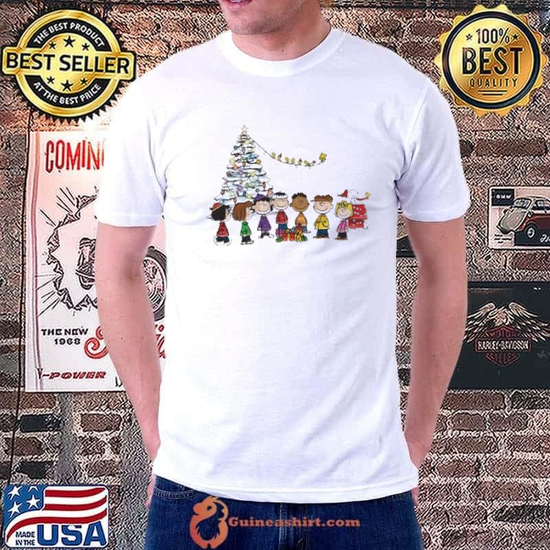 Merry Christmas Charlie Brown Snoopy Xmas Tree Lights shirt