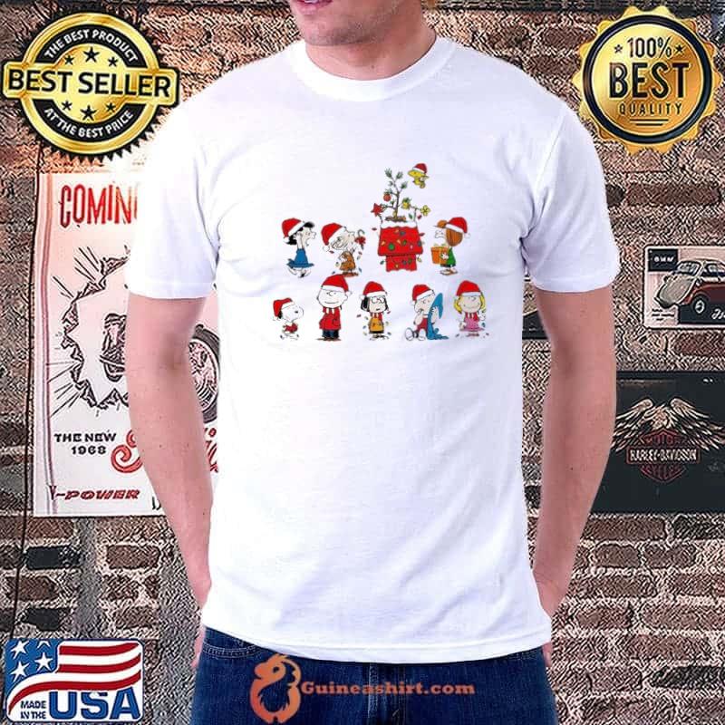 Merry Christmas Peanuts Snoopy and friends santa claus shirt
