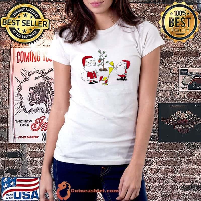 Merry Christmas Santa Claus Snoopy And Charlie s Ladiestee