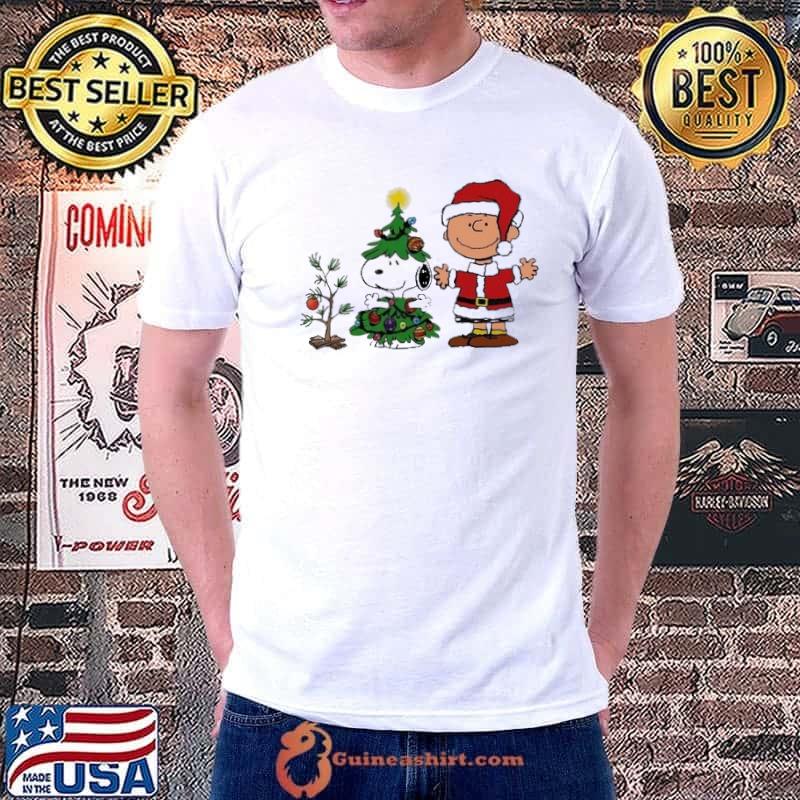 Merry Christmas Snoopy And Charlie Brown Xmas Tree shirt