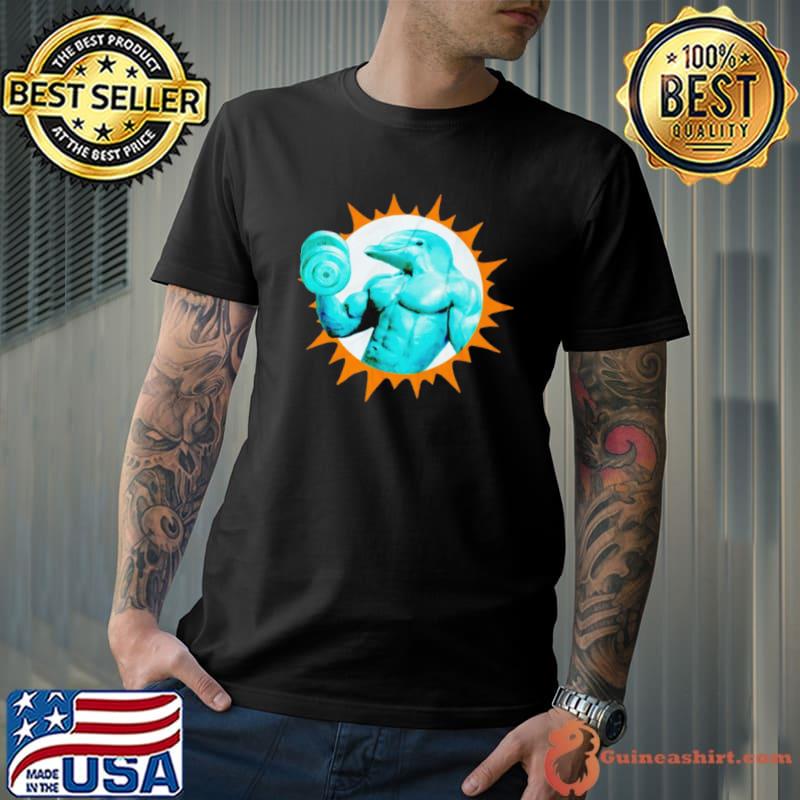 Miami Dolphins gym suns out fins out shirt